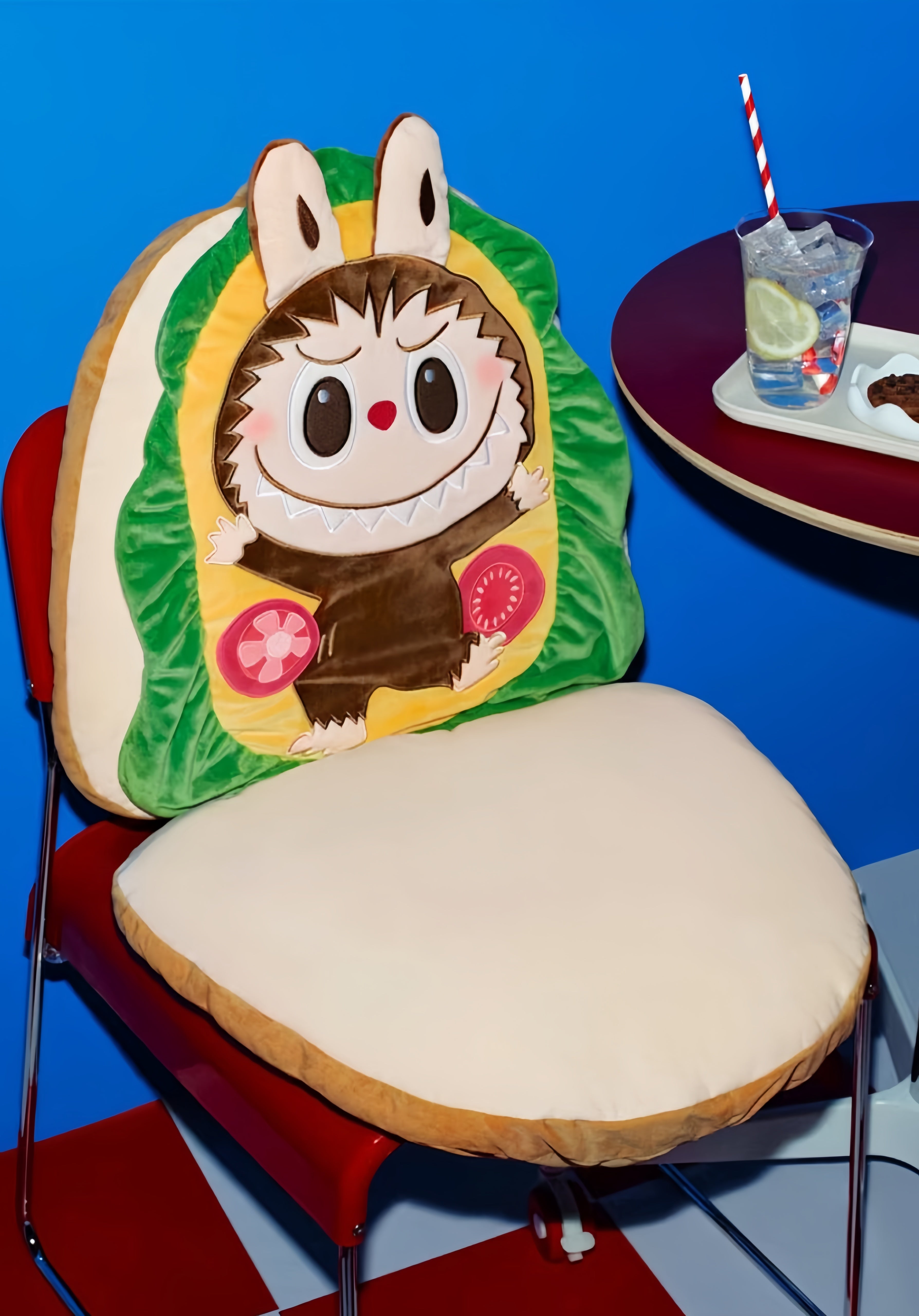 POP MART THE MONSTERS怪味便利店系列-三明治靠枕 Wacky Mart Series-Sandwich Back Pillow