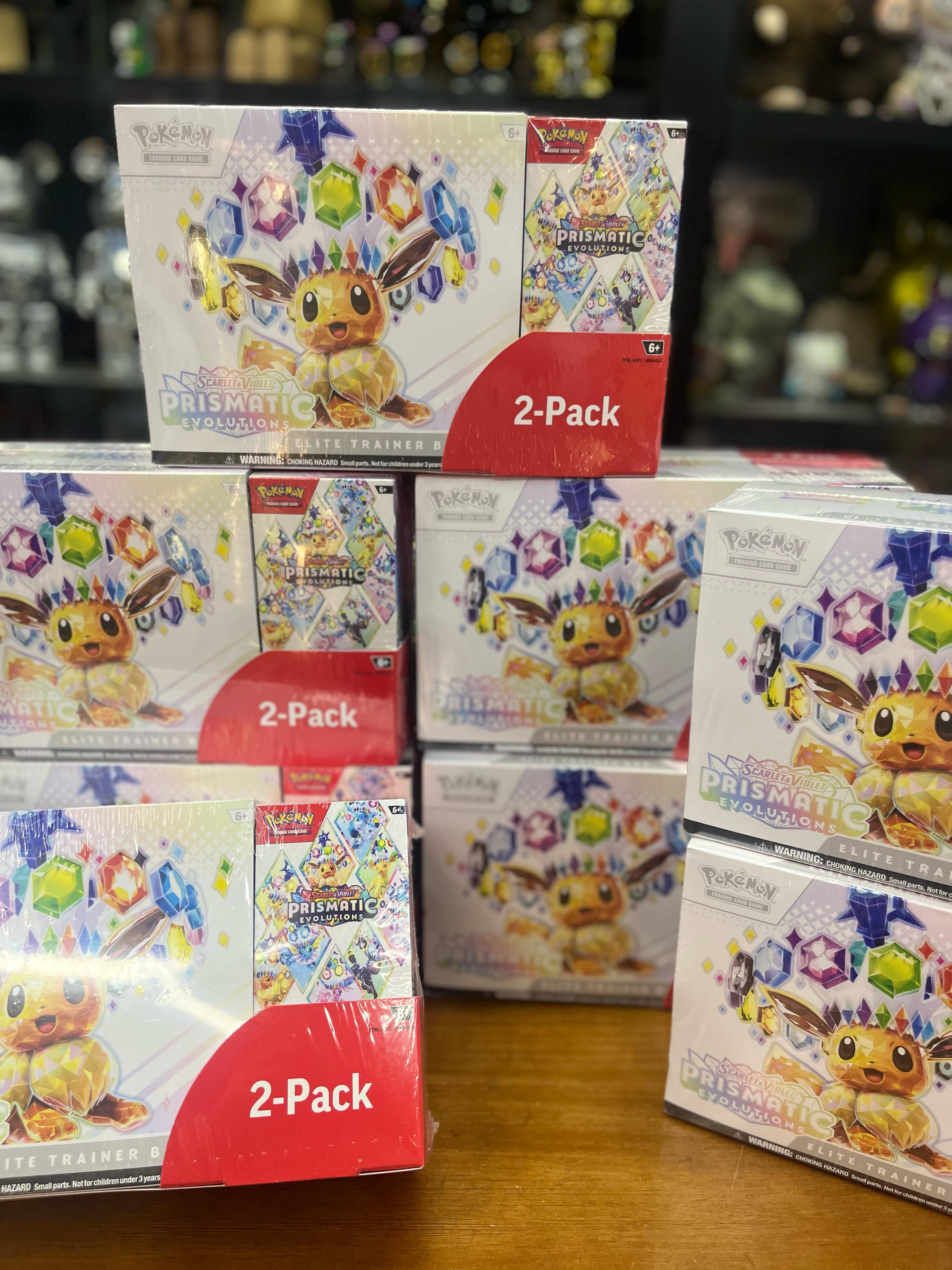 [sv8.5] Pokemon Scarlet & Violet Prismatic Evolutions Elite Trainer Box & Booster Bundle Exclusive 2-Pack