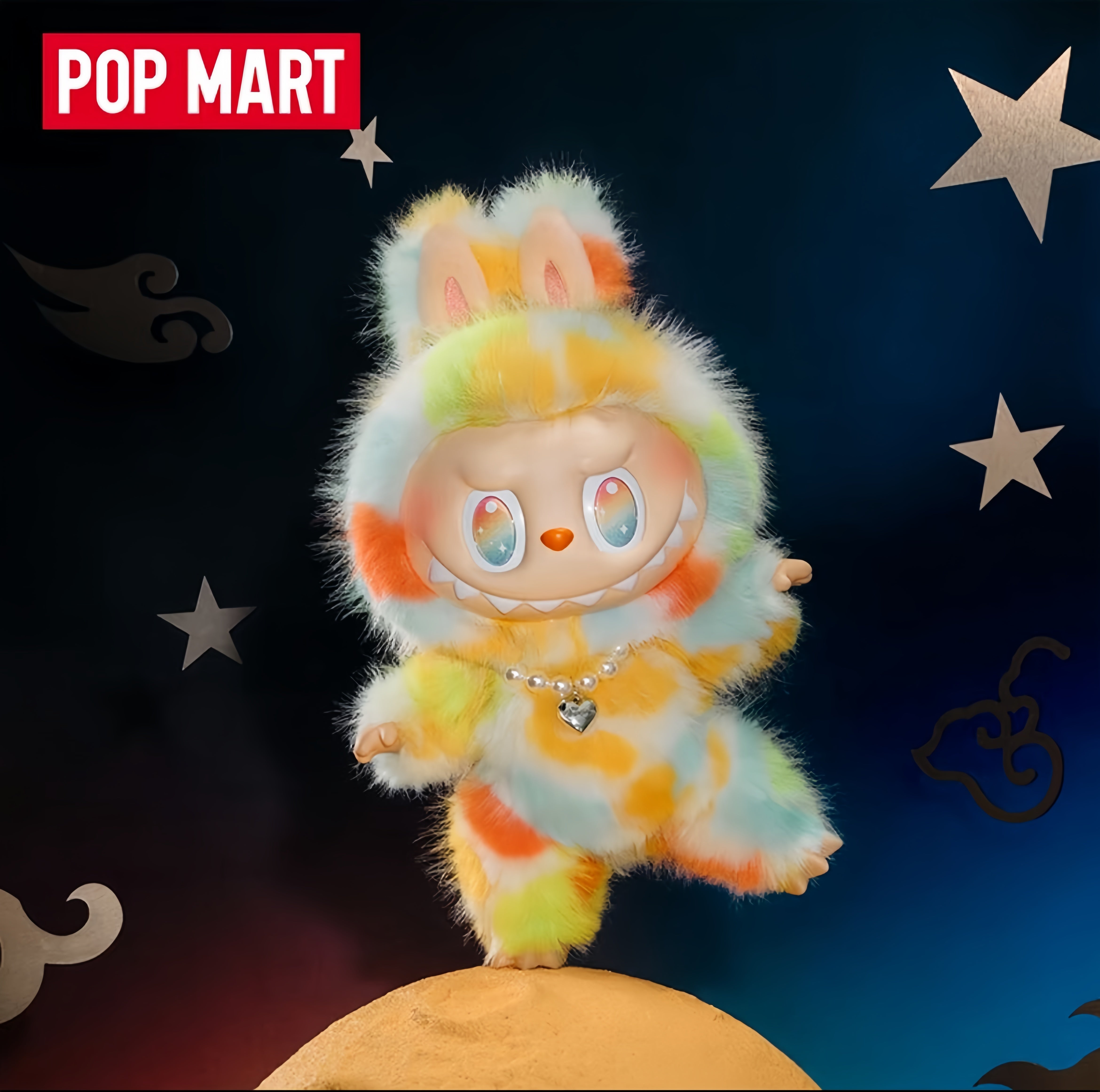 POP MART THE MONSTERS前方高能系列-ROCK THE UNIVERSE搪膠毛絨公仔(37cm)