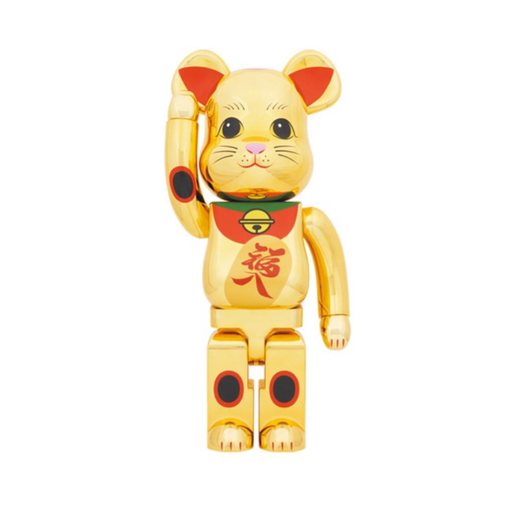 1000% Maneki Neko Gold 招き猫 福入 金メッキ