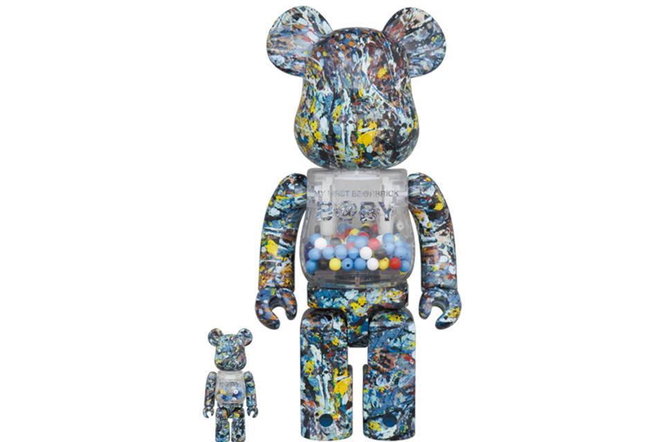 100 % et 400 % Be@rbrick Mon premier B@par Jackson Pollock Studio