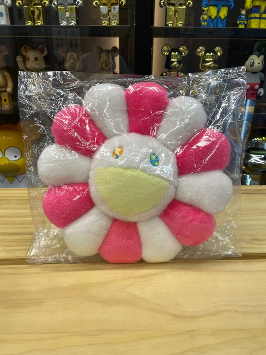 30cm Flower Cushion (Pink White & White)
