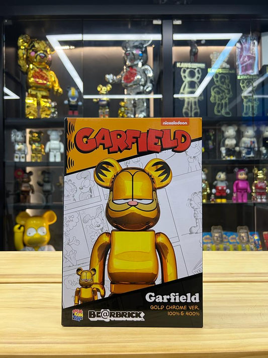 100% & 400% Garfield Gold Chrome Ver. 加菲貓