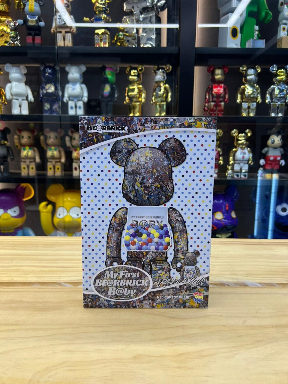 100 % et 400 % Be@rbrick Mon premier B@par Jackson Pollock Studio