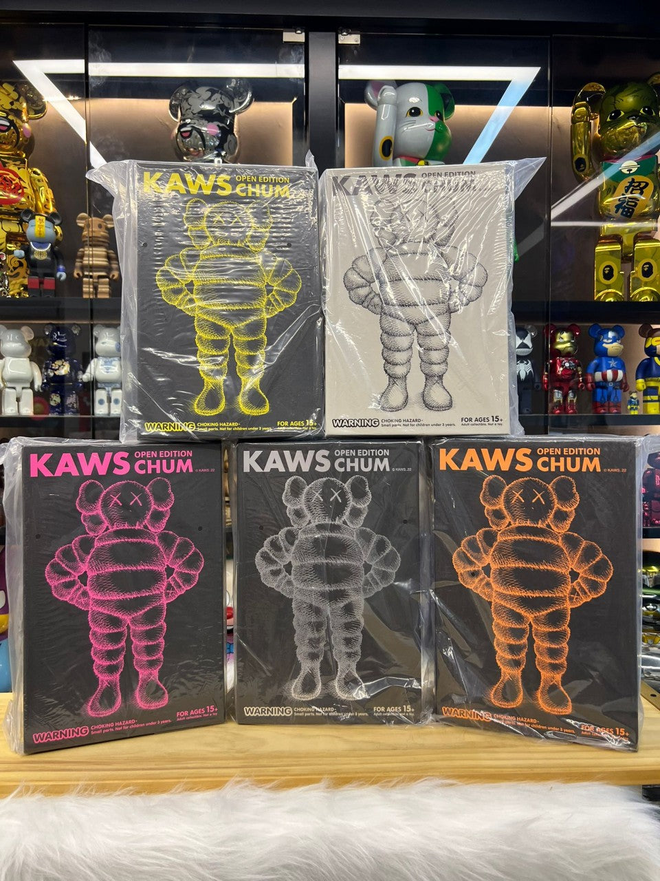 Set of 5 Kaws Chum (Open Edition)
