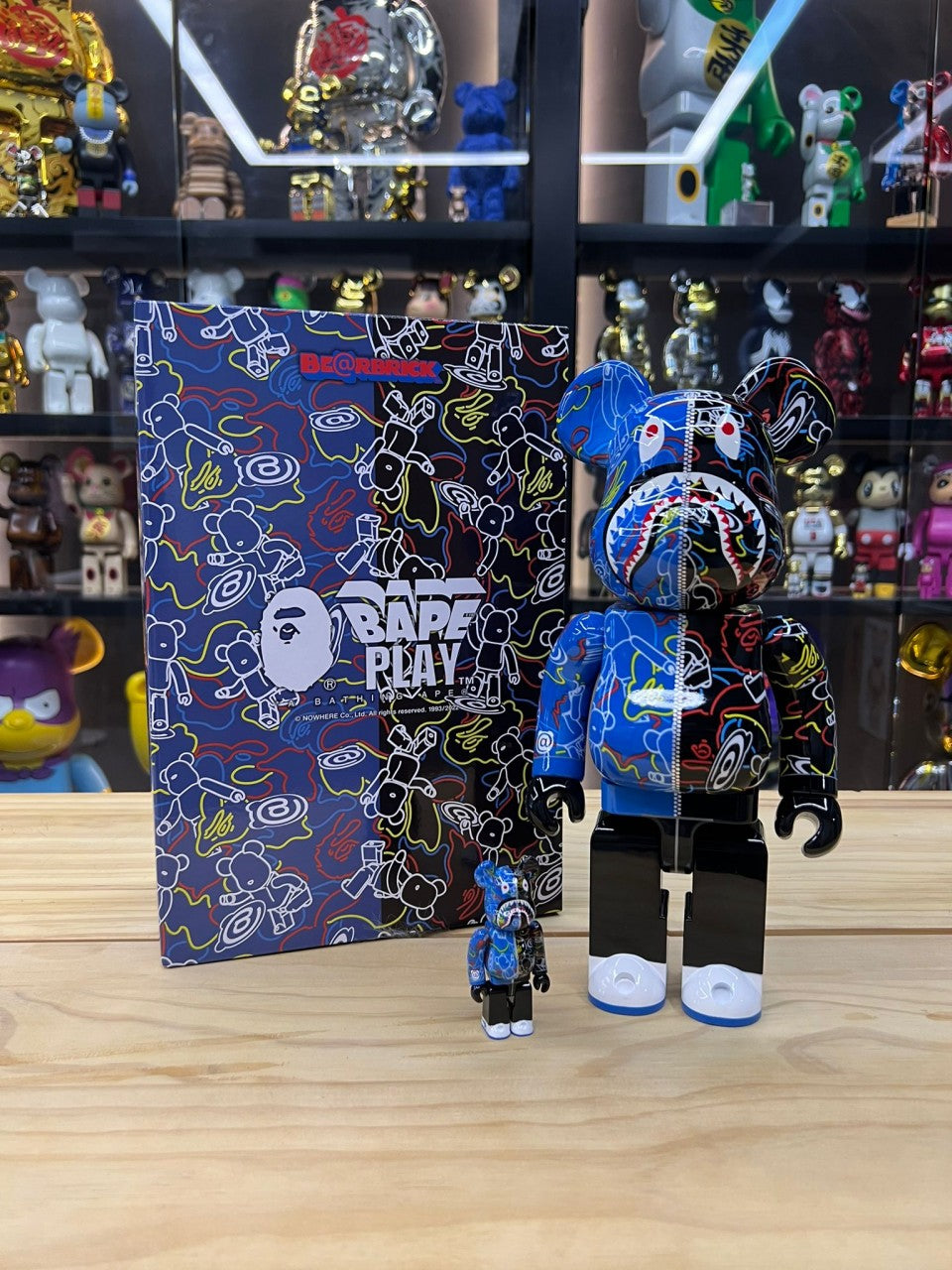 BAPE(R) BE@RBRICK LINE CAMO SHARK