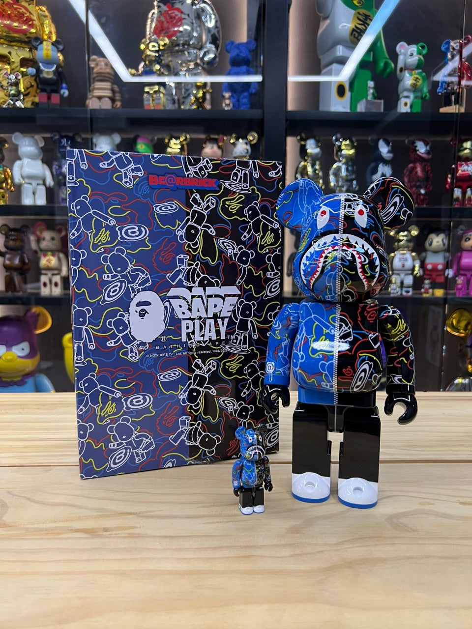 100％ & 400％ Bape(R) Be@rbrick Line Camo Shark (鯊魚)