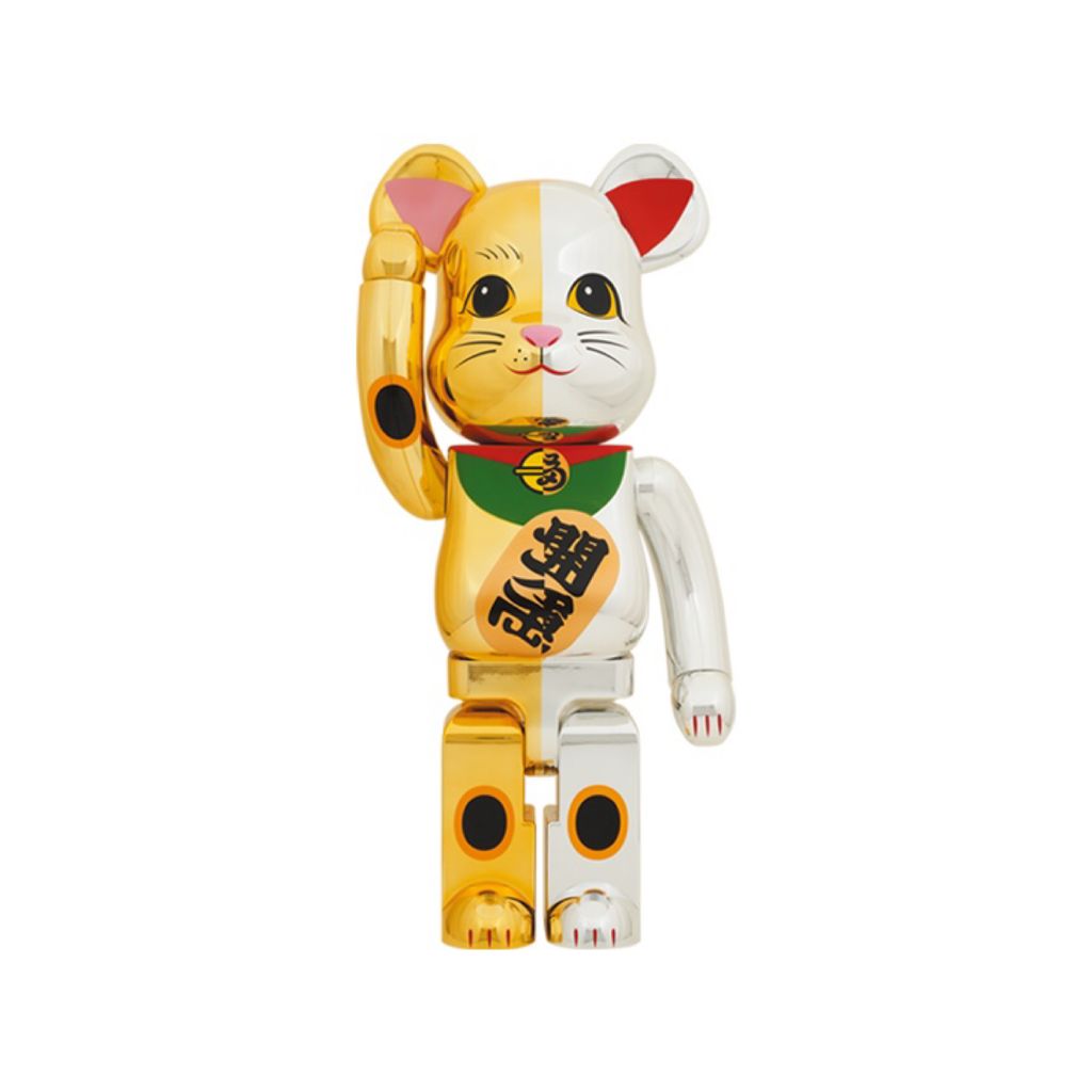 1000％ Be@rbrick 招き猫 千万両 金×開運 銀 – Madmaxtoys