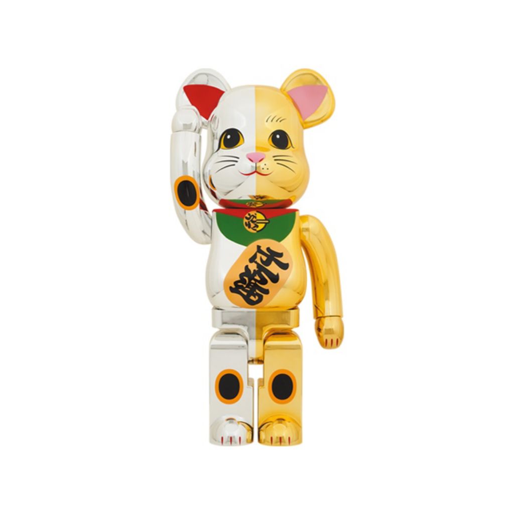 1000 % Be@rbrick Lucky Cat Lucky Silver × 10 millions d'or