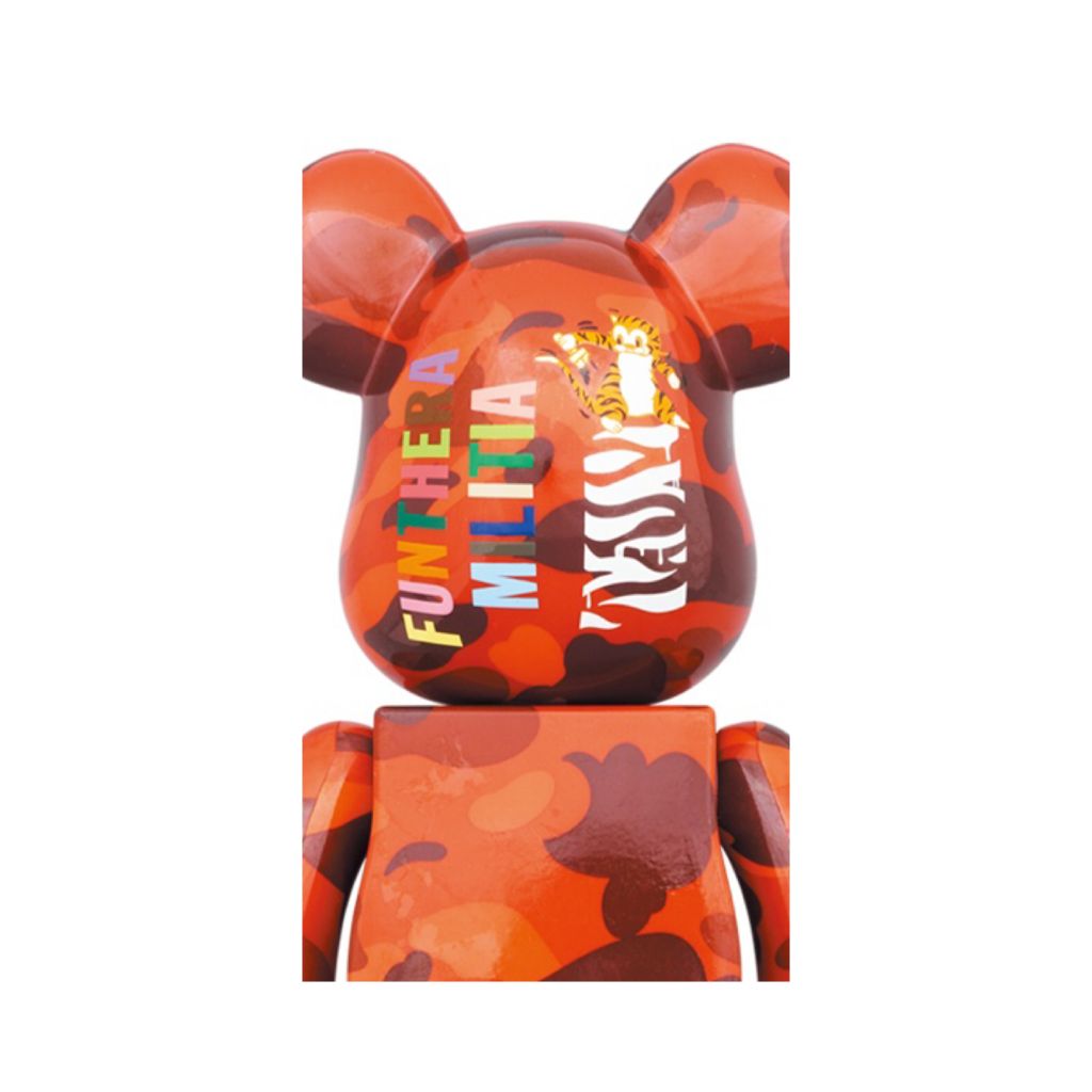 Set of 3 100+400% Be@rbrick Bape(R) Camo Tiger［Red／Purple／Blue］