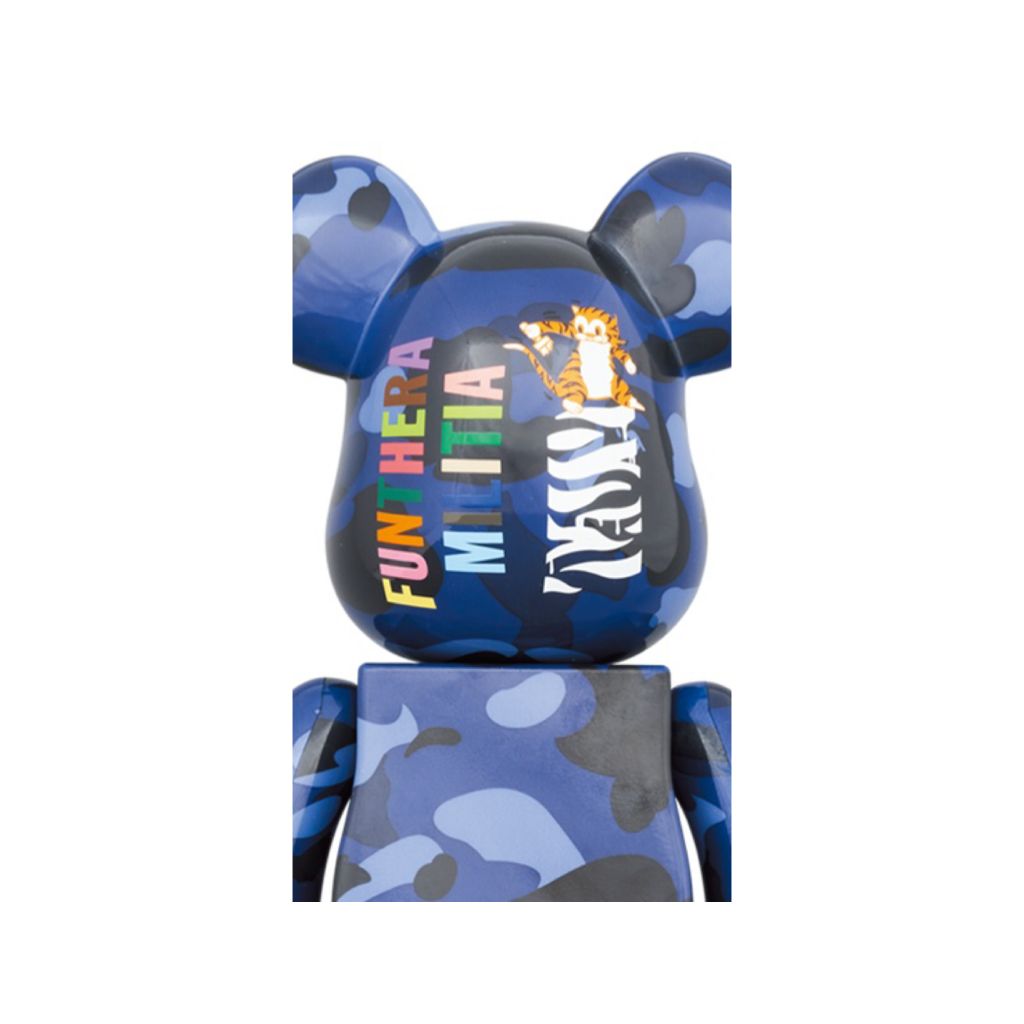 Set of 3 100+400% Be@rbrick Bape(R) Camo Tiger［Red／Purple／Blue］