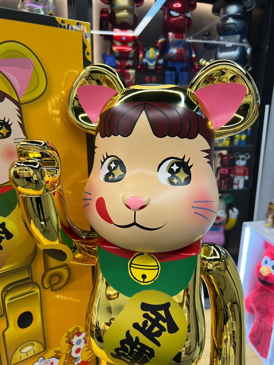 BE@RBRICK 招き猫 ペコちゃん 金運 金メッキ 1000％ - おもちゃ