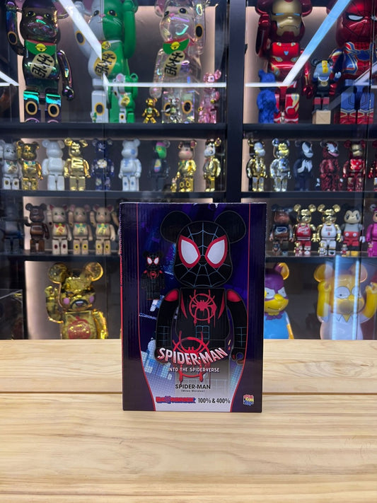 100％ & 400％ Be@rbrick Spider-Man Into The Spider-Verse Spider-Man (Miles Morales)
