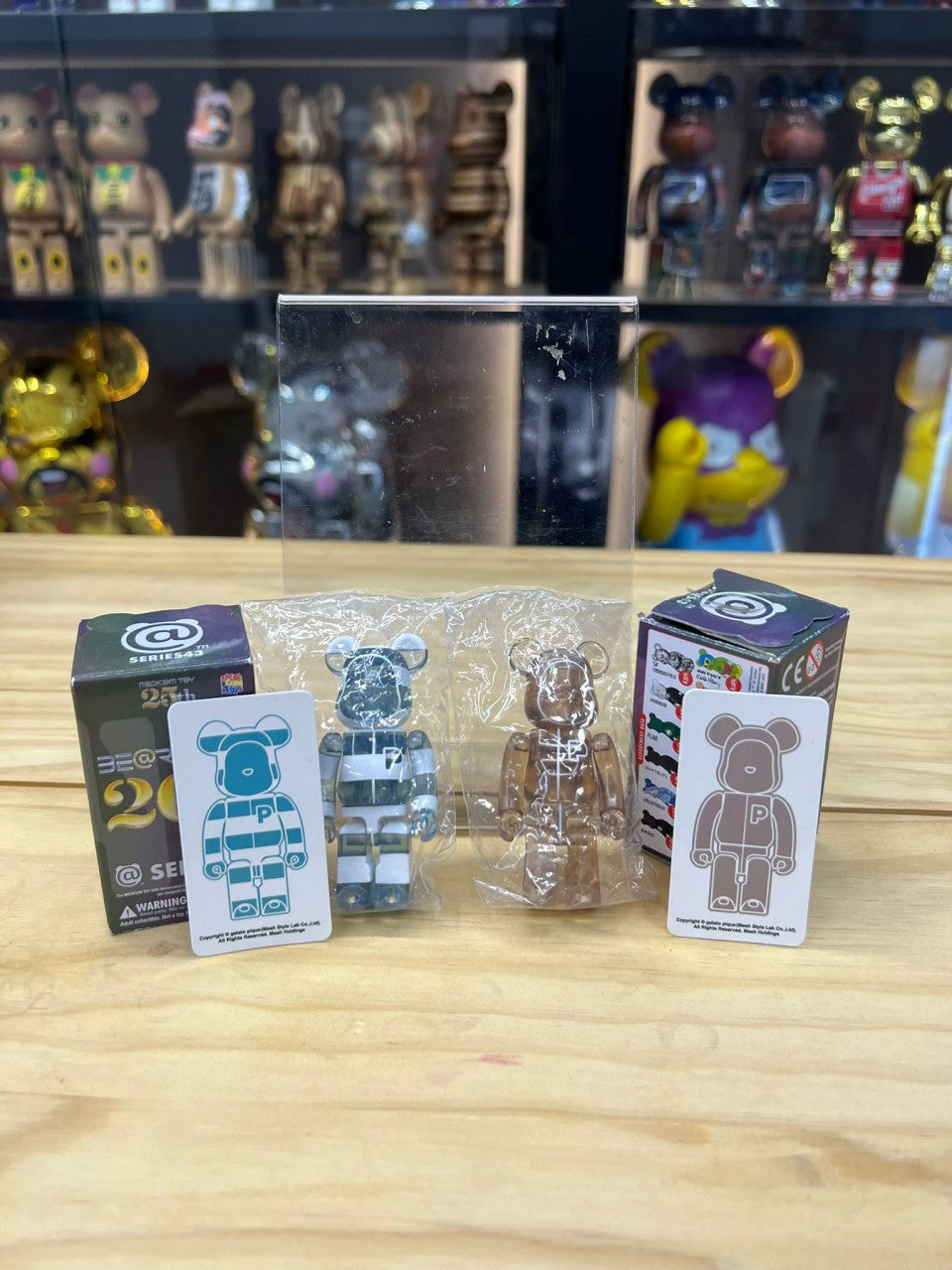 100% GELATO PIQUE × BE@RBRICK 100% (MENTHE/BEIGE) Lot de 2pcs