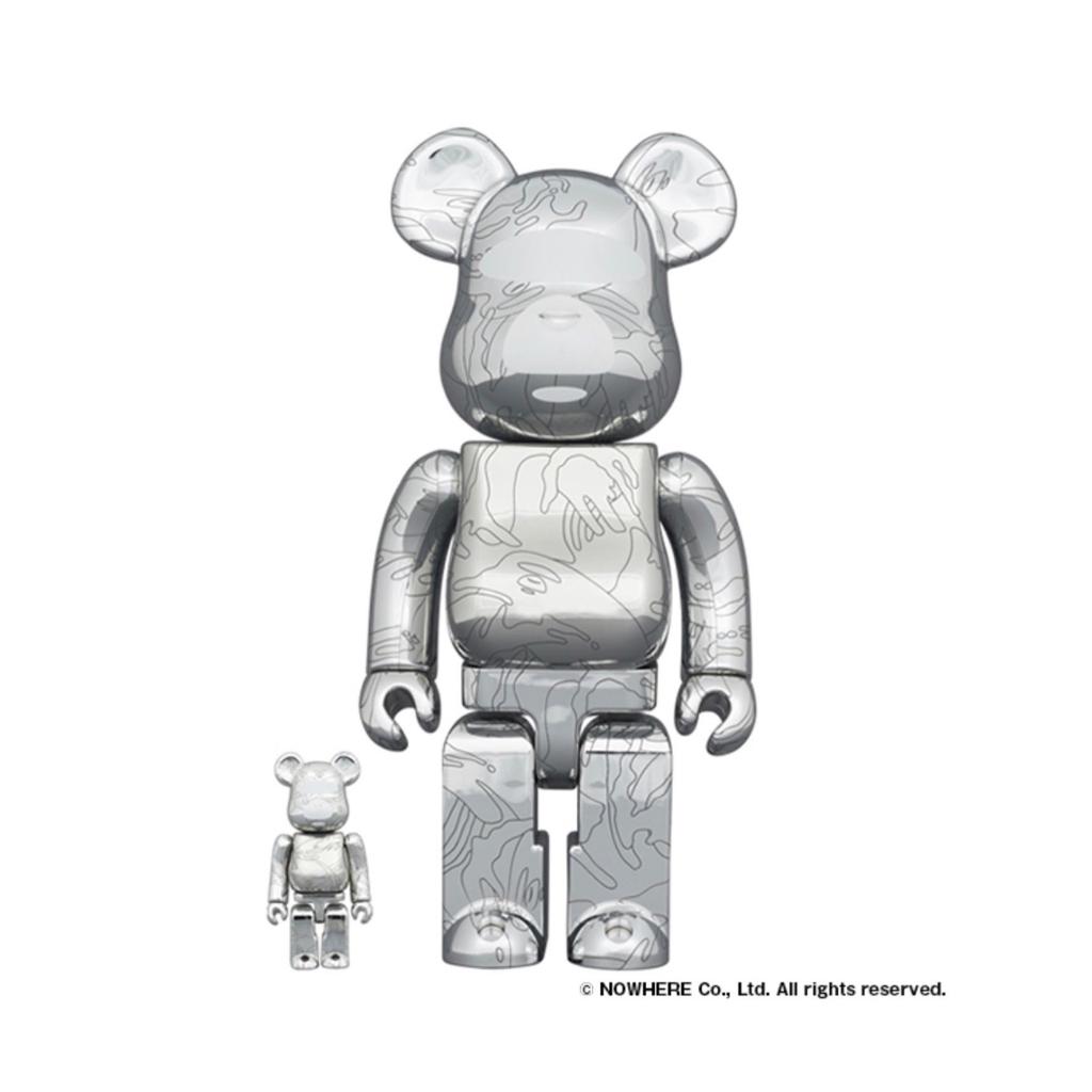 100 % et 400 % Be@rbrick AAPE BY A Swimming APE(R) 10e anniversaire