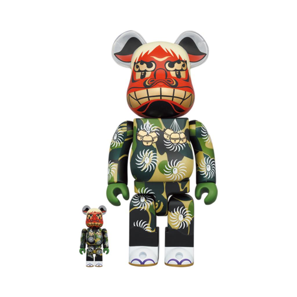 100％ & 400％ 6pcs Be@rbrick Bape(R) 招き猫 銀メッキ／達磨 金メッキ／獅子舞