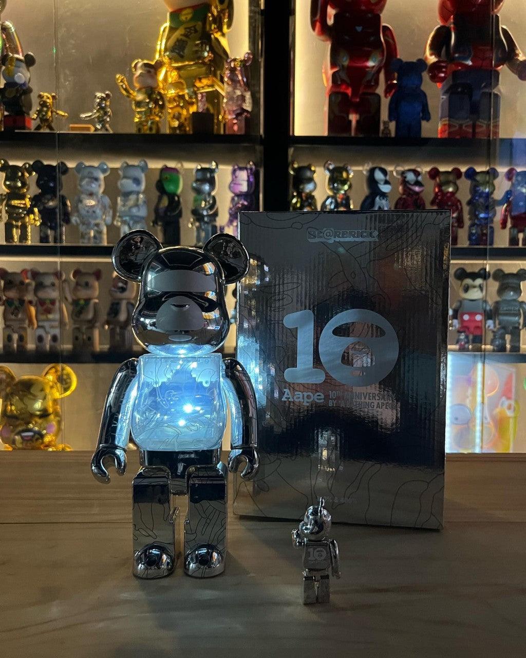 100％ & 400％ Be@rbrick AAPE BY A Bathing APE(R) 10th Anniversary
