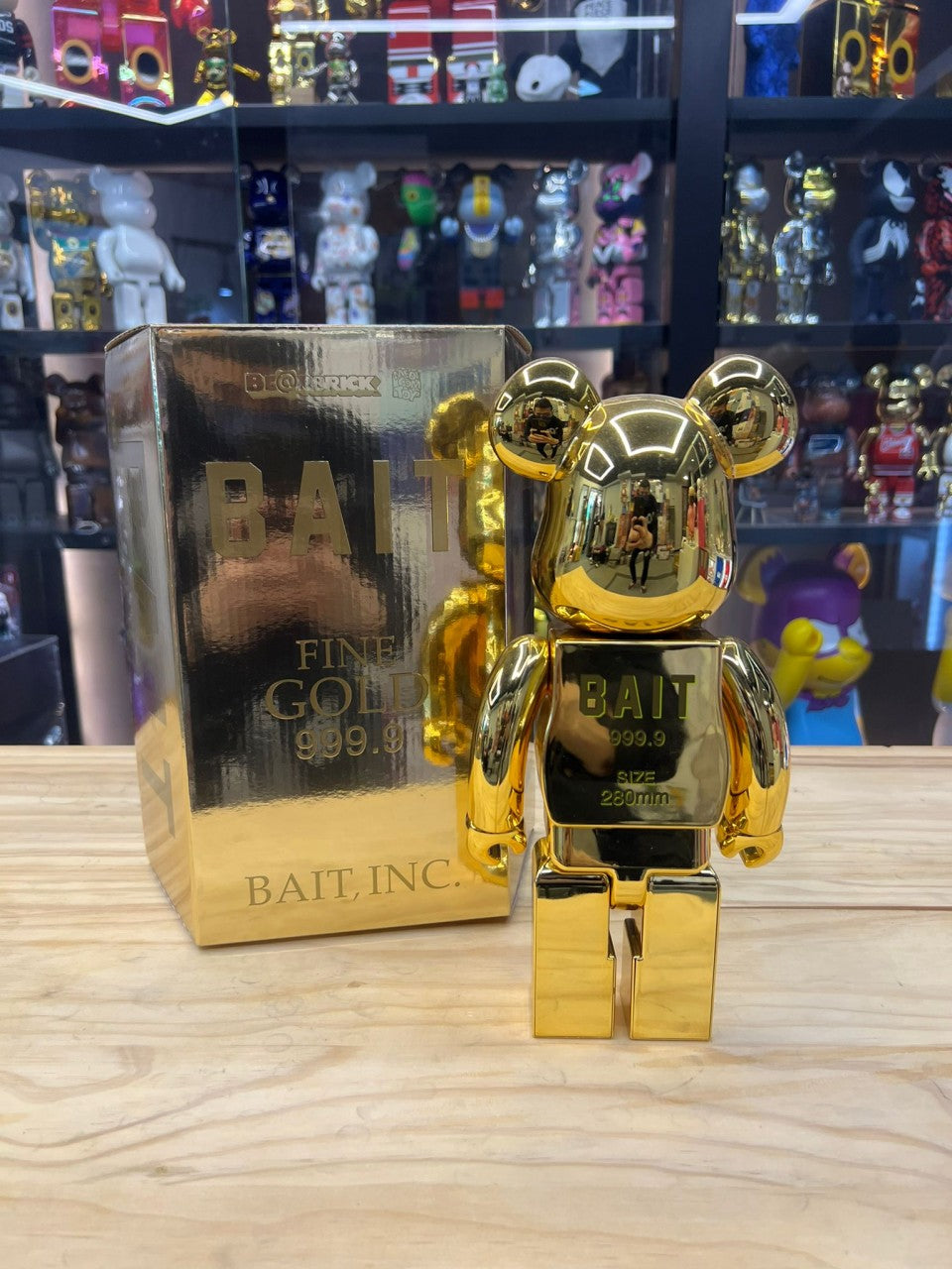 ทองคำแท่ง Be@rbrick Bait 400%