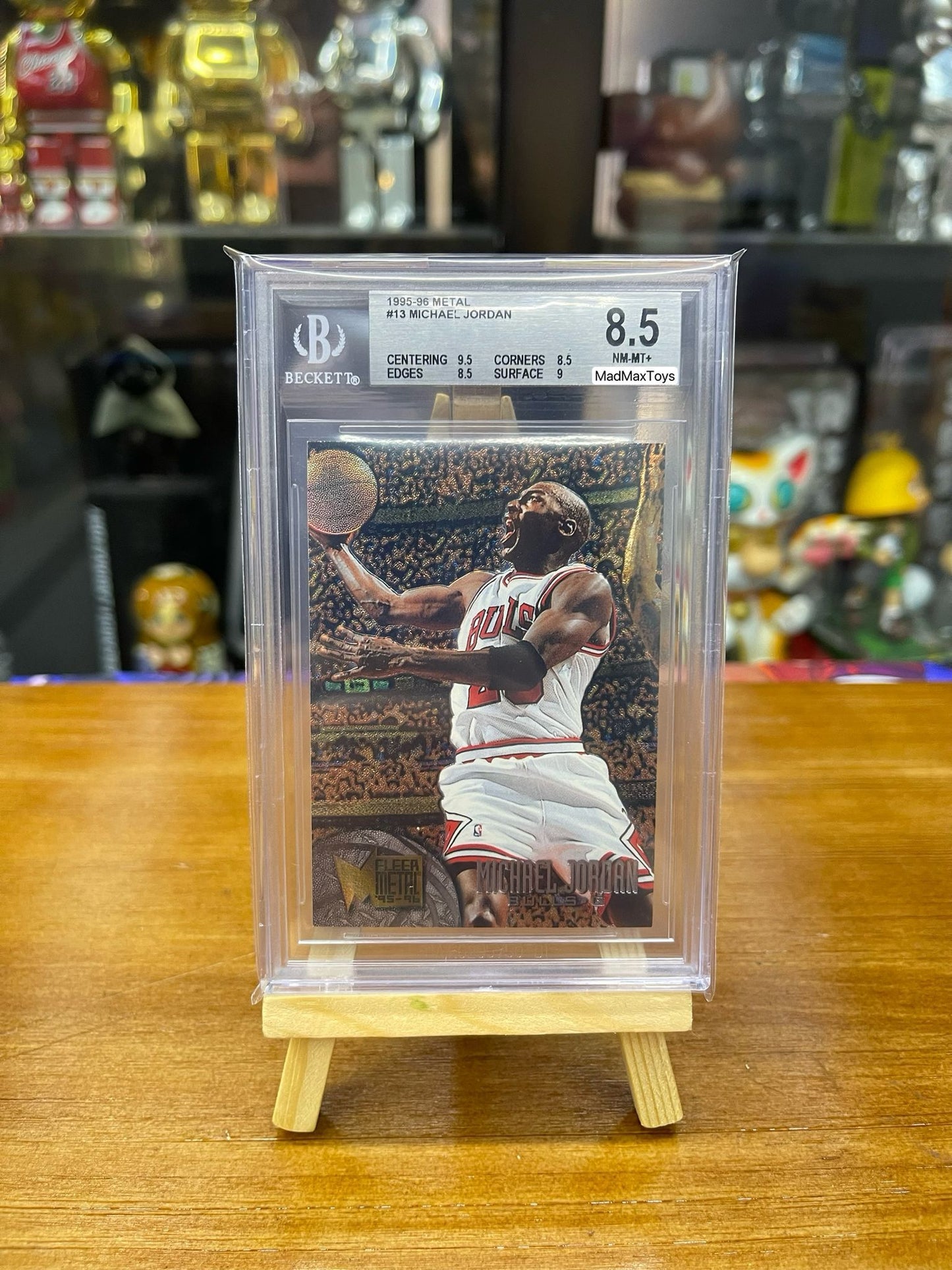 BGS 8.5 1995-96 METAL #13 MICHAEL JORDAN