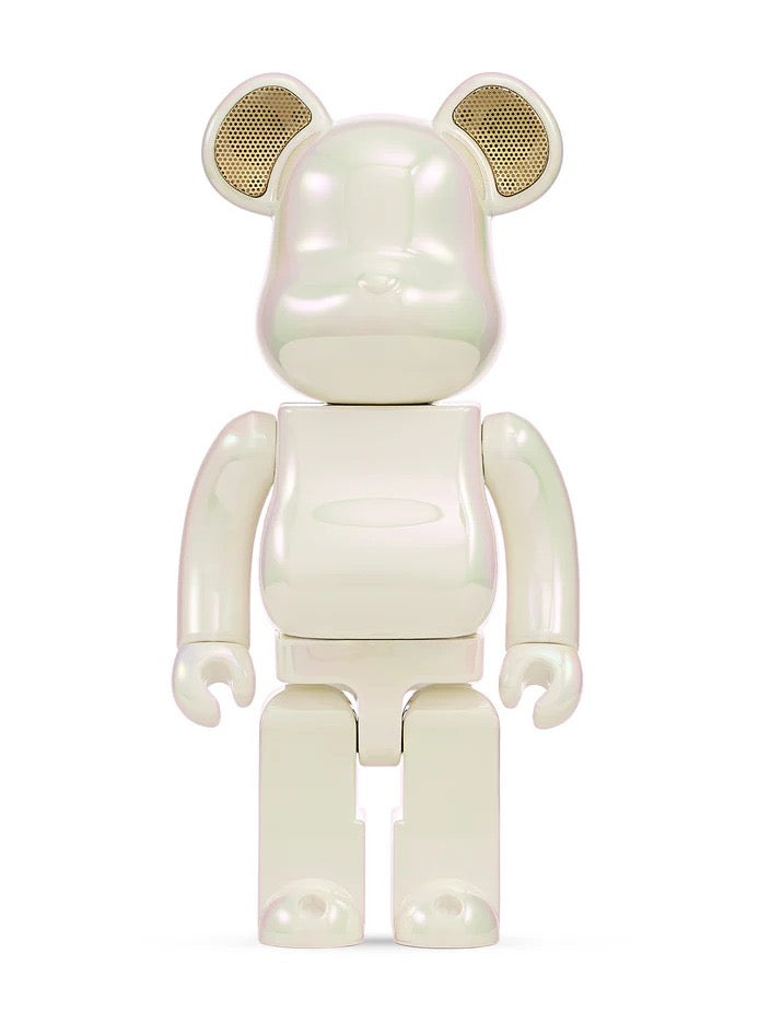 400％ BE@RBRICK AUDIO IRIDESCENT Portable Bluetooth(R) Speaker (PEARL MIRAGE)