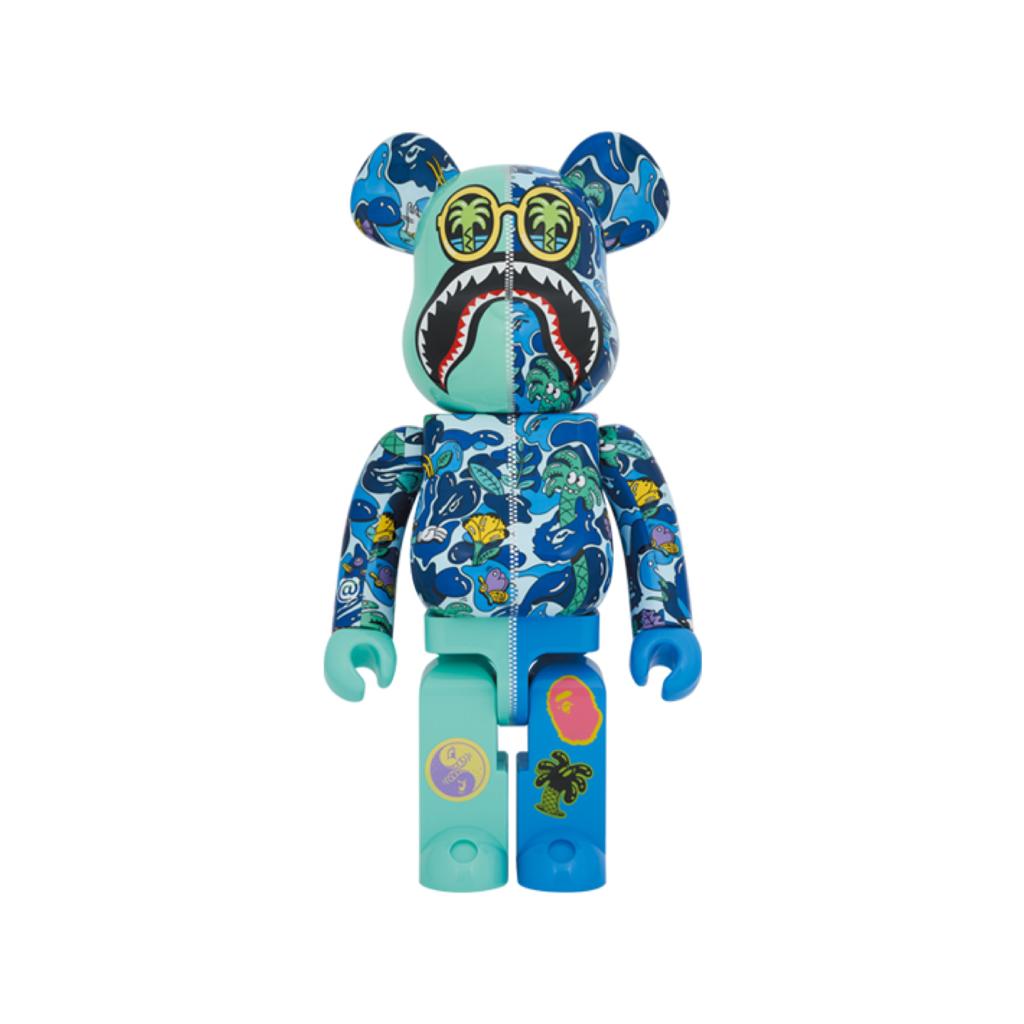 1000% BE@RBRICK Steven Harrington X BAPE(R) SHARK Blue