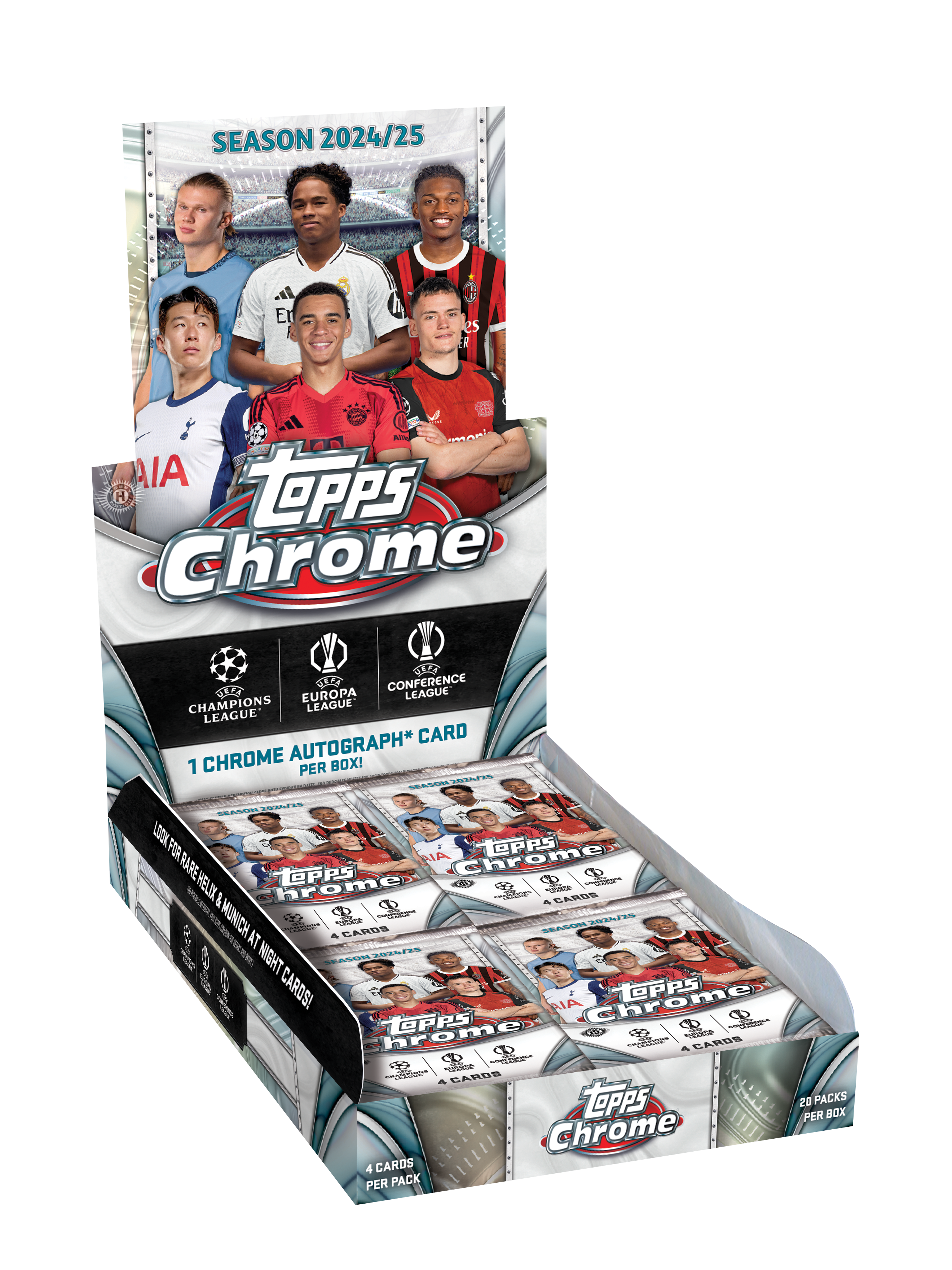 2024-25 Topps Chrome UEFA Club Competitions Hobby Box