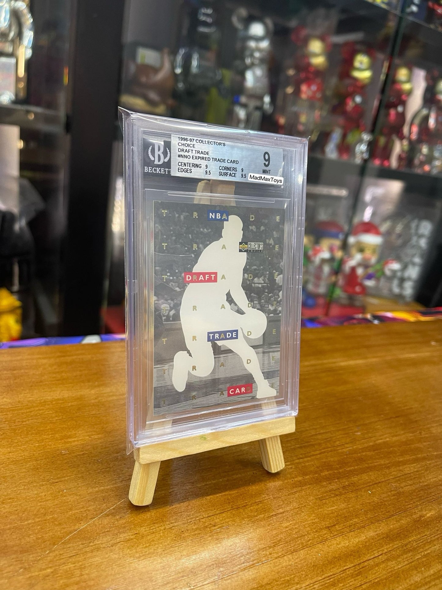 BGS 9 1996-97 COLLECTOR'S CHOICE DRAFT TRADE #NNO EXPIRED TRADE CARD