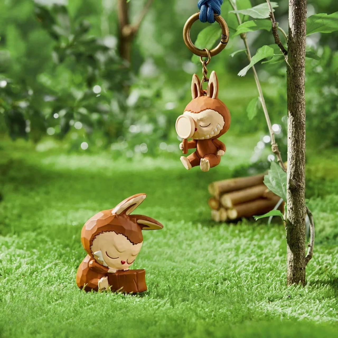 POPLAND Labubu木工坊系列-鑰匙扣掛件盲盒-Labubu Timber Workshop Series-Keychain Blind Box