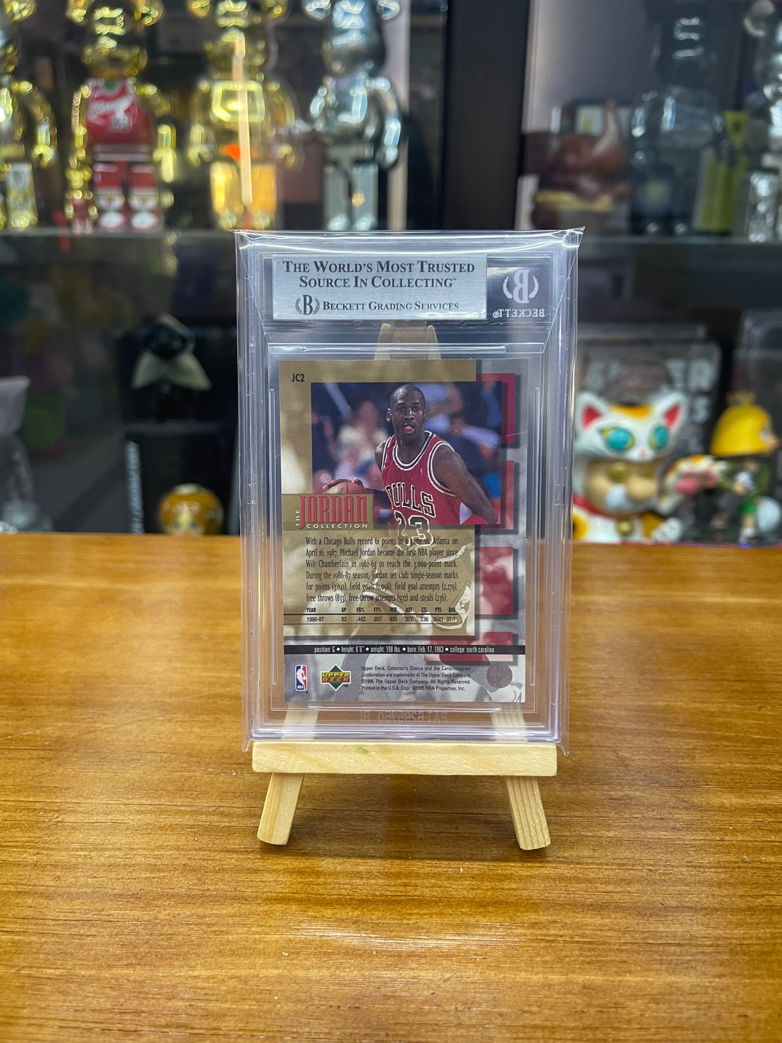 BGS 6.5 Michael Jordan 1995 Upper Deck Collectors Choice 1986-87 3000 Points #JC2 NM-MT+