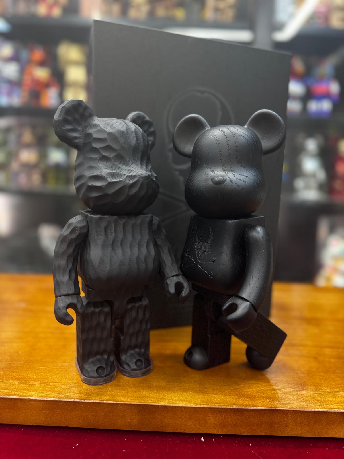 400％ BE@RBRICK カリモク mastermind JAPAN 墨黒