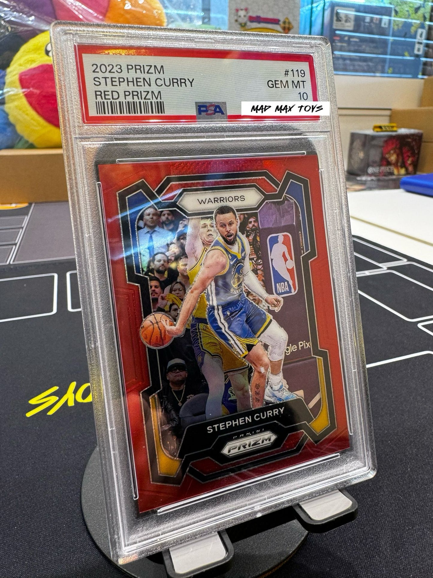 PSA 10 2023-24 Panini Prizm Stephen Curry #119 Green Prizm Warriors