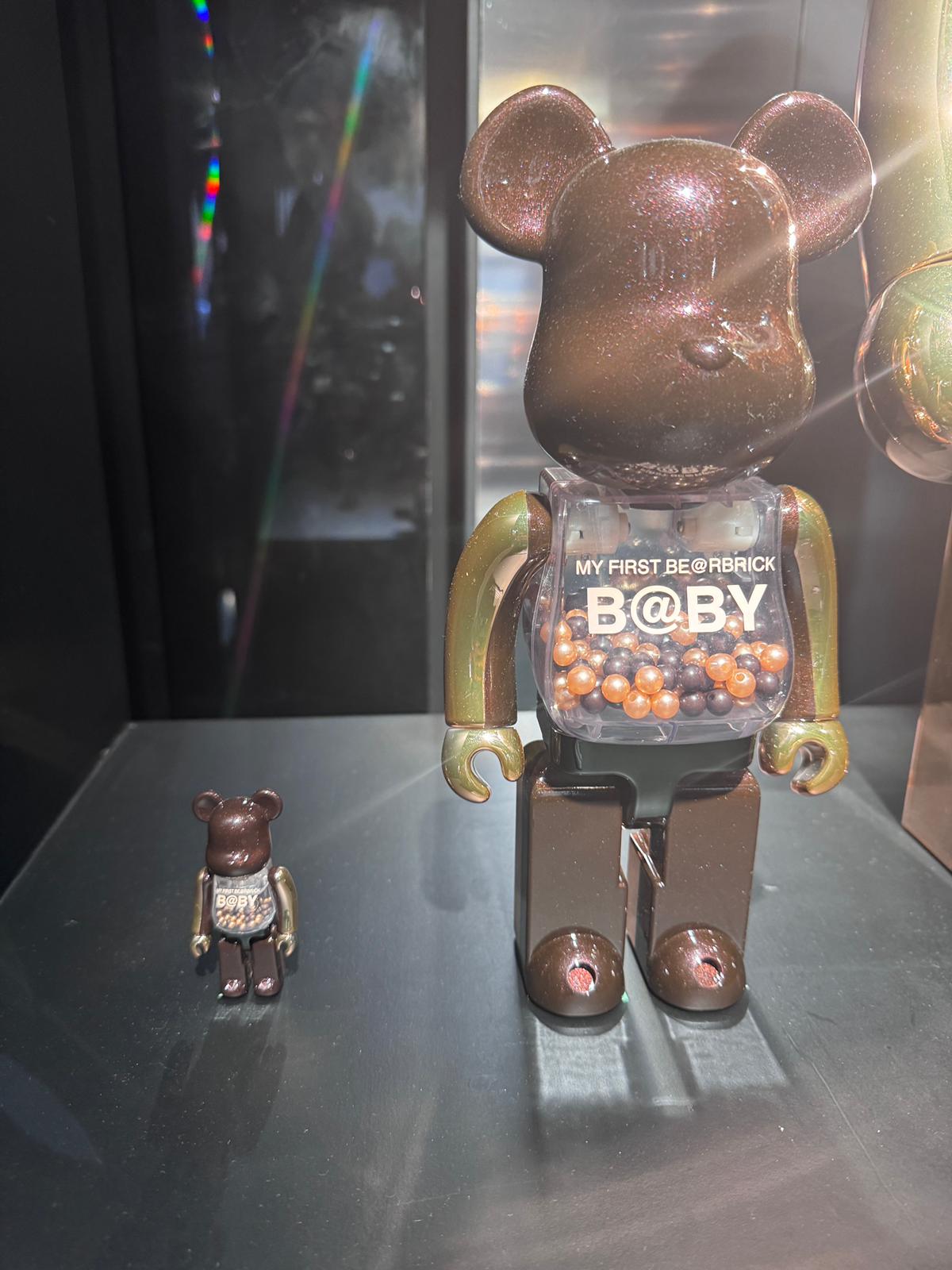 1000% My First Baby Be@rbrick Gold Pink & Chocolate Ver.