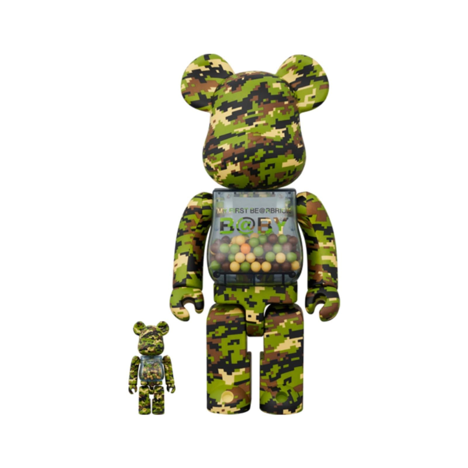 100％ & 400％ MY FIRST BE@RBRICK B@BY DIGITAL CAMO Ver.