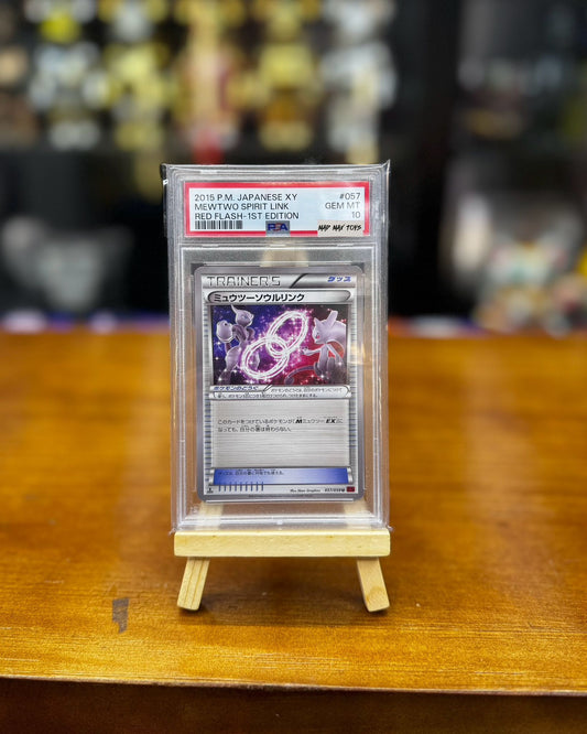 PSA10 2015 POKEMON JAPANESE XY RED FLASH MEWTWO SPIRIT LINK 超夢靈魂連結(057/059U)