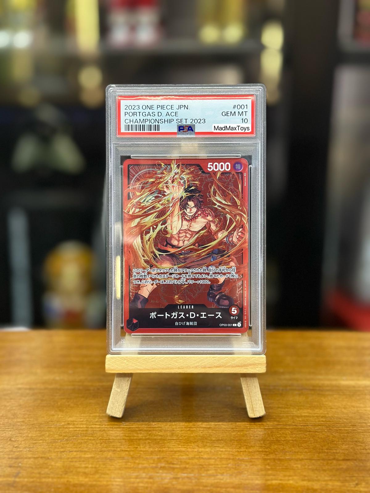 PSA 10 One Piece Card L ポートガス・D・エース(パラレル)(チャンピオンシップセット2023)(OP03-001)