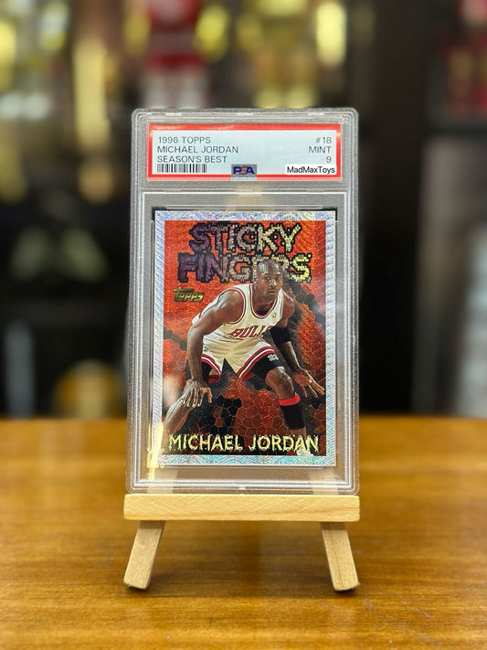 PSA 9 1996 TOPPS MICHAEL JORDAN #18 SEASON`S BEST