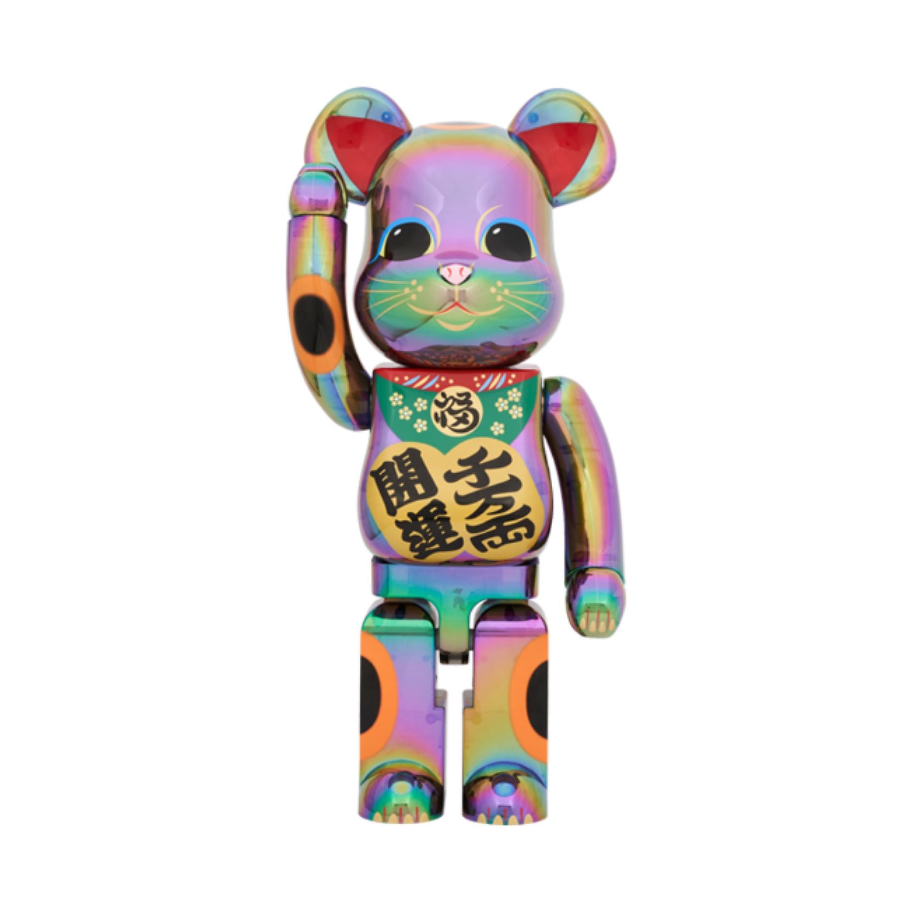 1000% BE@RBRICK 招き猫 開運・千万両 黒透明メッキ