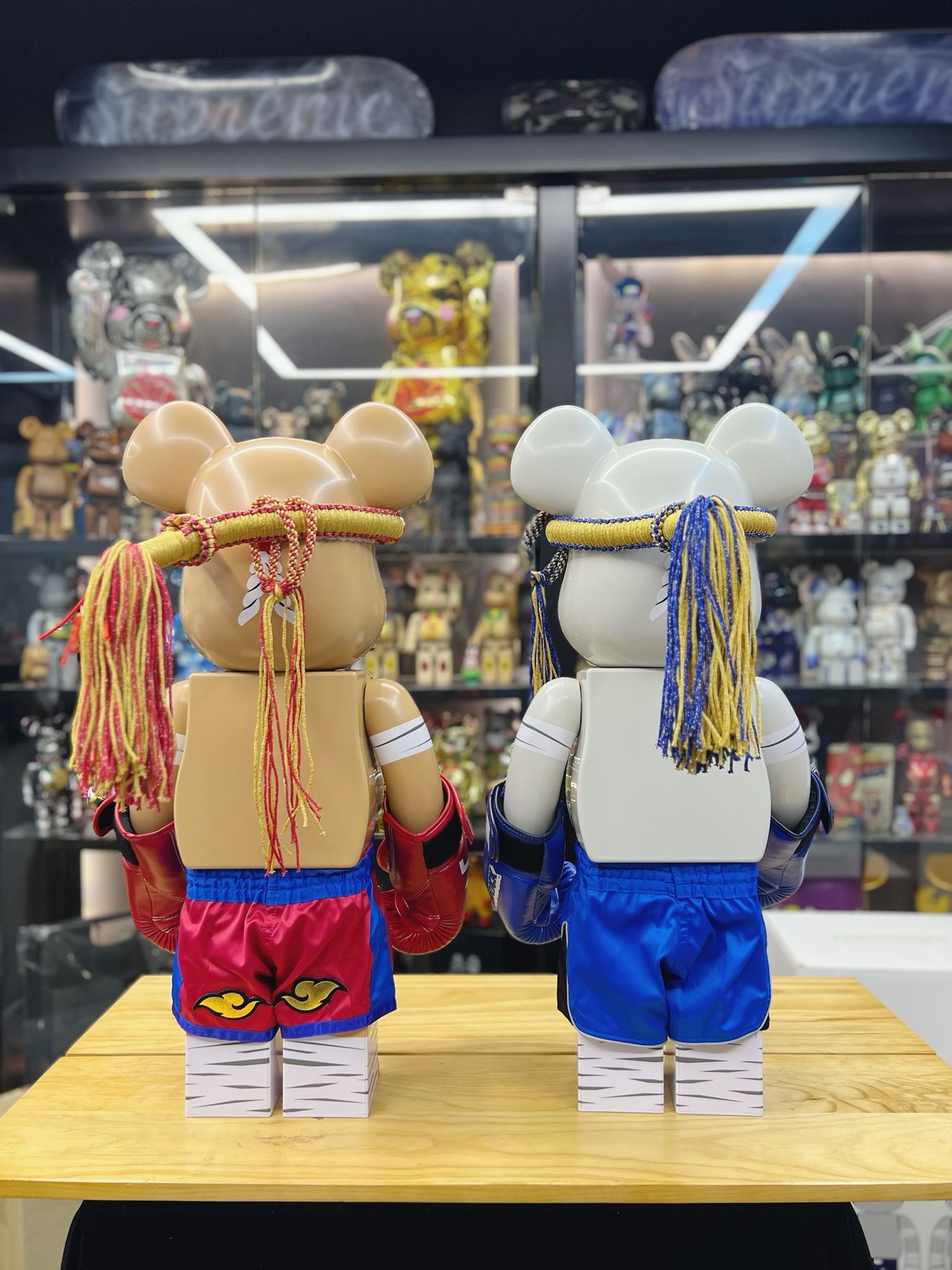 1000% Be@rbrick Muay Thai (Blue) WWT3 Bangkok Edition