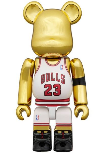 100% & 400% BE@RBRICK Michael Jordan 1991 WORLD CHAMPION