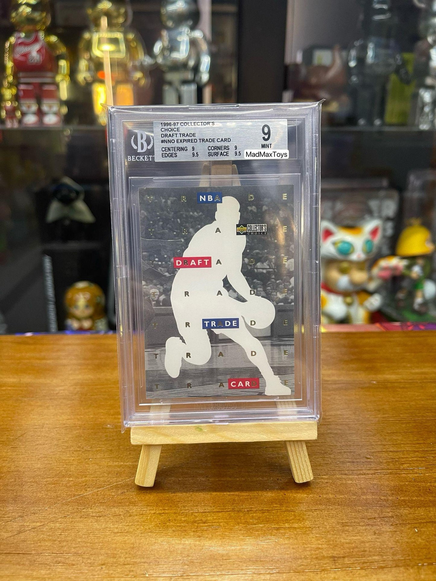 BGS 9 1996-97 COLLECTOR'S CHOICE DRAFT TRADE #NNO EXPIRED TRADE CARD