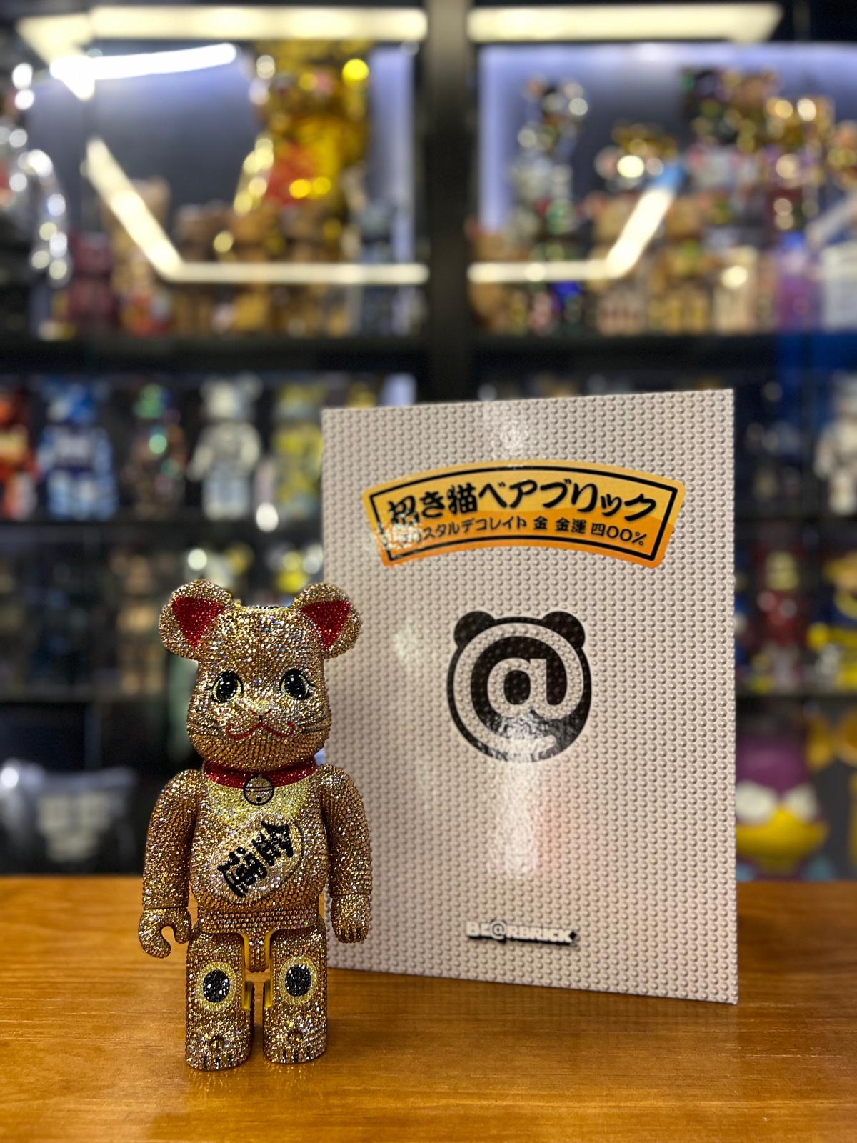 400％ BE@RBRICK CRYSTAL DECORATE 招き猫 金 金運