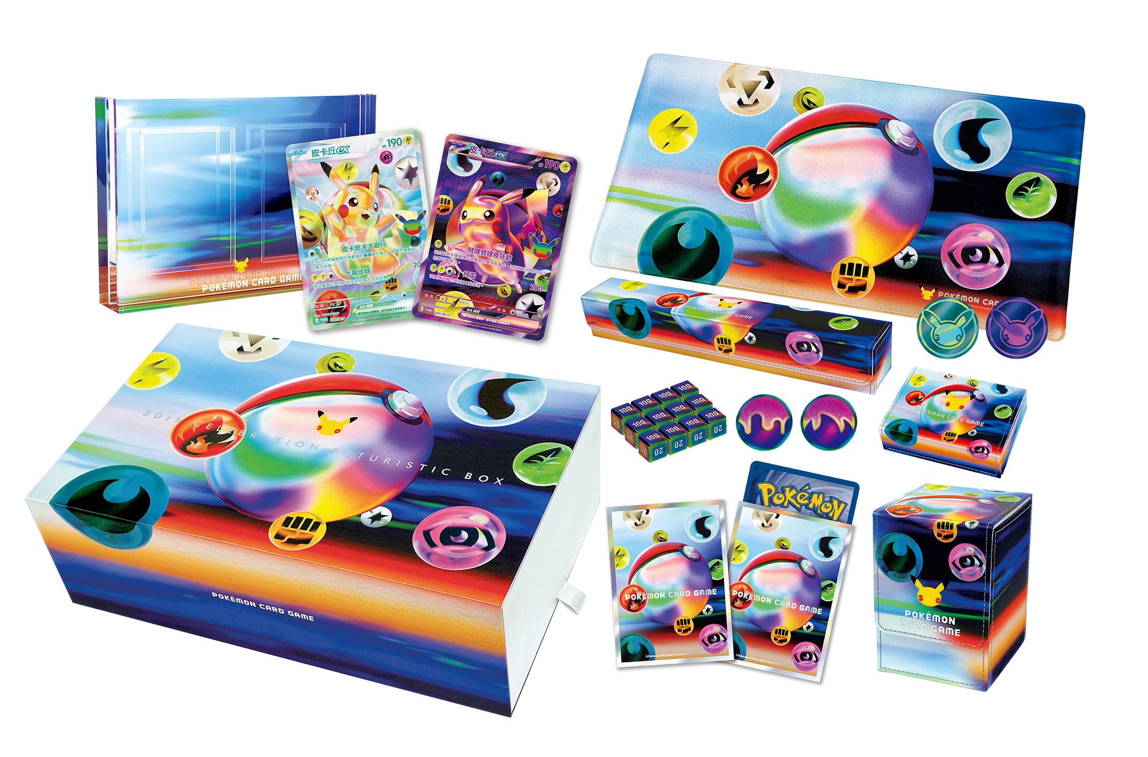 [m6af] Pokemon 超級進化  30th CELEBRATION FUTURISTIC BOX