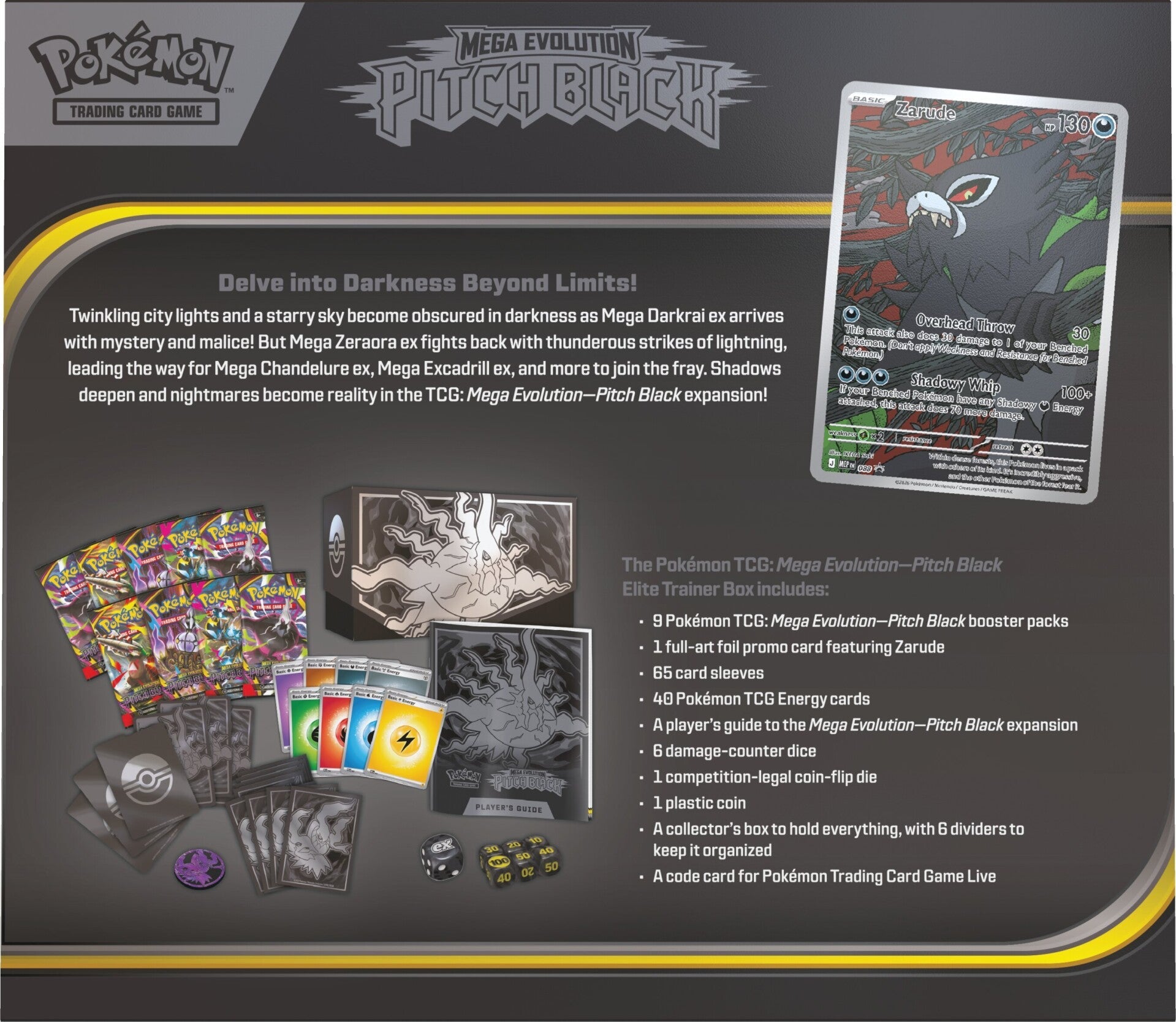 [Me05] Pokemon Pitch Black Elite Trainer Box - ETB