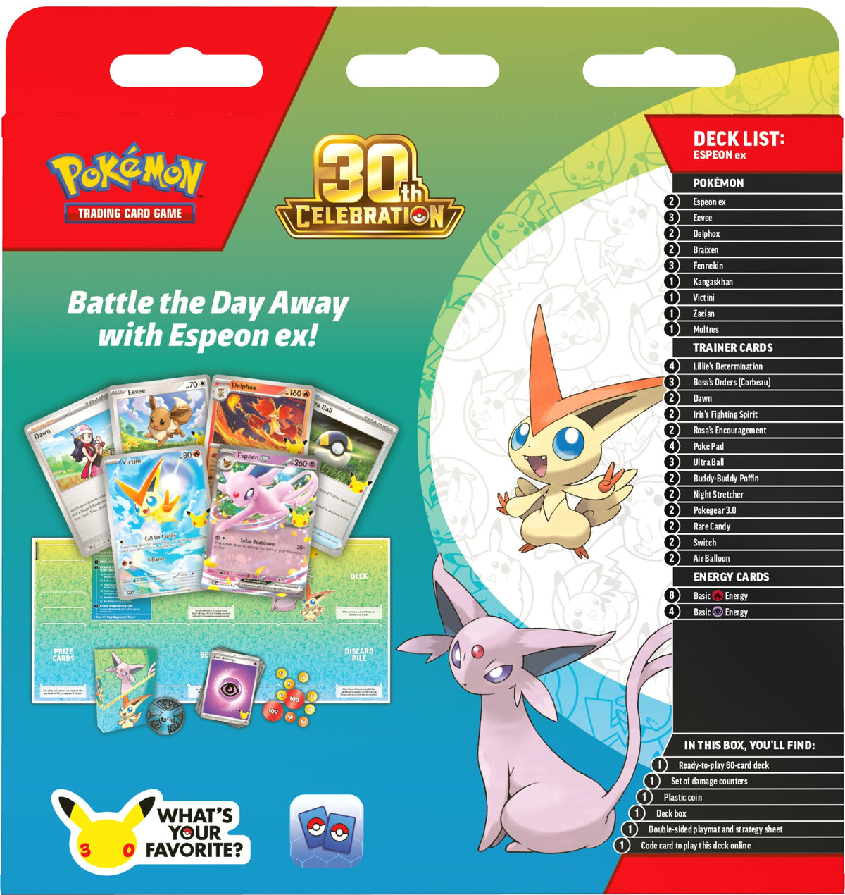 [ME6.5] Pokemon TCG 30th Celebration Battle Deck—Espeon ex