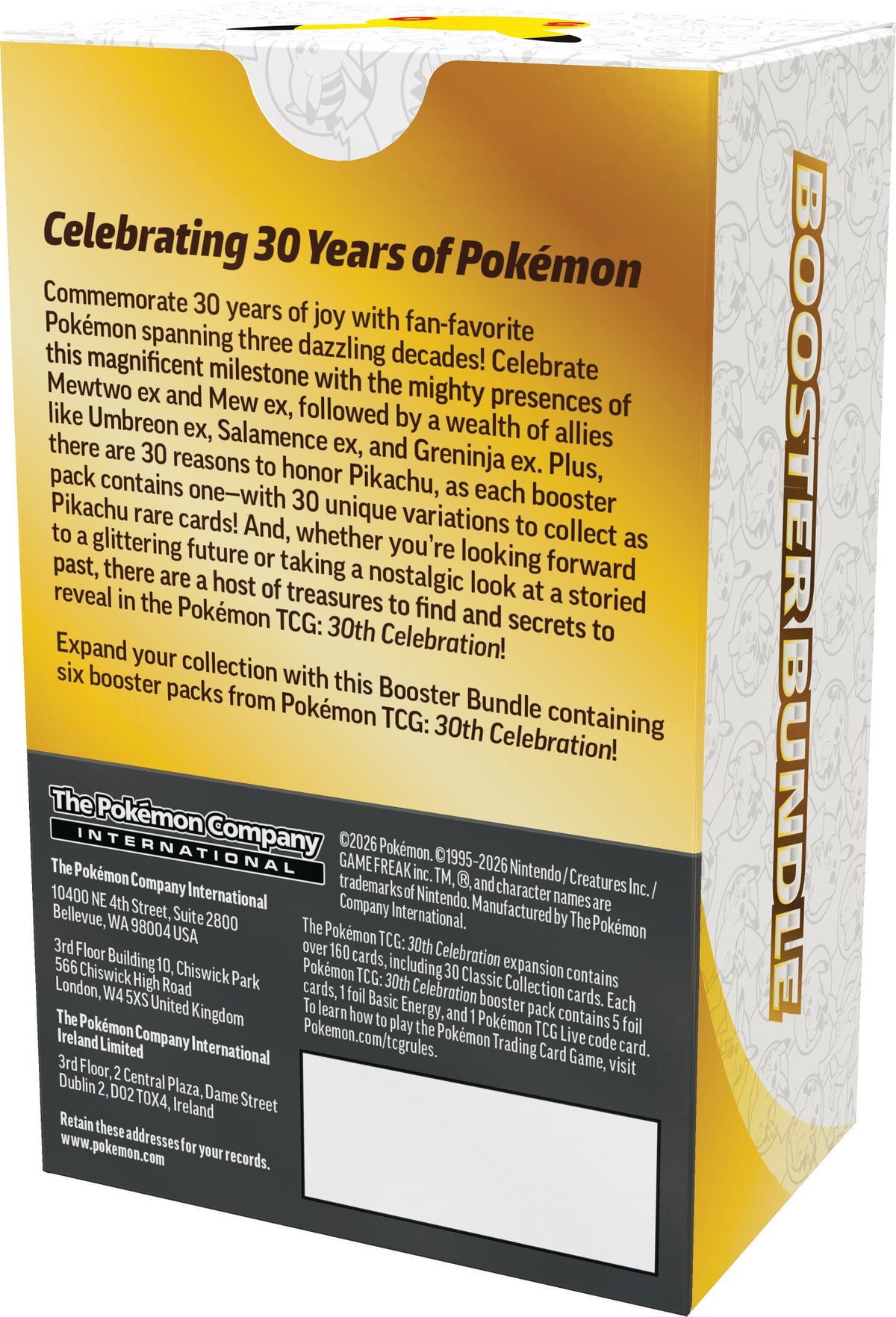 [ME6.5] Pokemon TCG 30th Celebration  Booster Bundle
