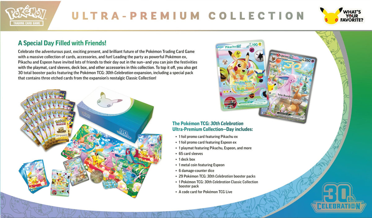 [ME6.5] Pokemon TCG 30th Celebration  Ultra-Premium Collection—Day