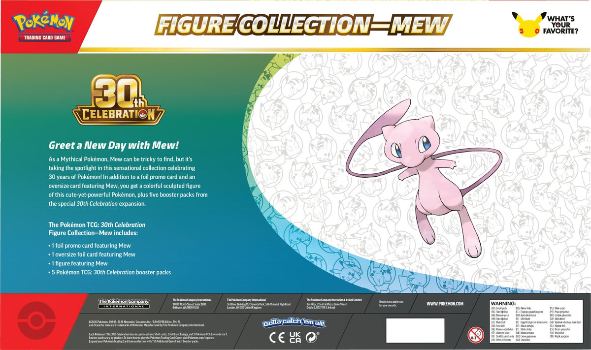 [ME6.5] Pokemon TCG 30th Celebration Figure Collection—Mew
