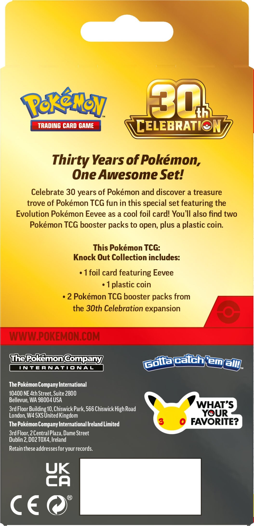 [ME6.5] Pokemon TCG 30th Celebration Knock Out Collection