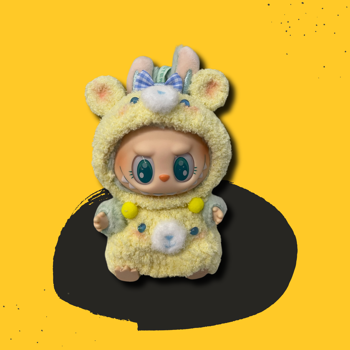 labubu zimomo Accessories (Clothing衣服 黃色熊仔 yellow bear)