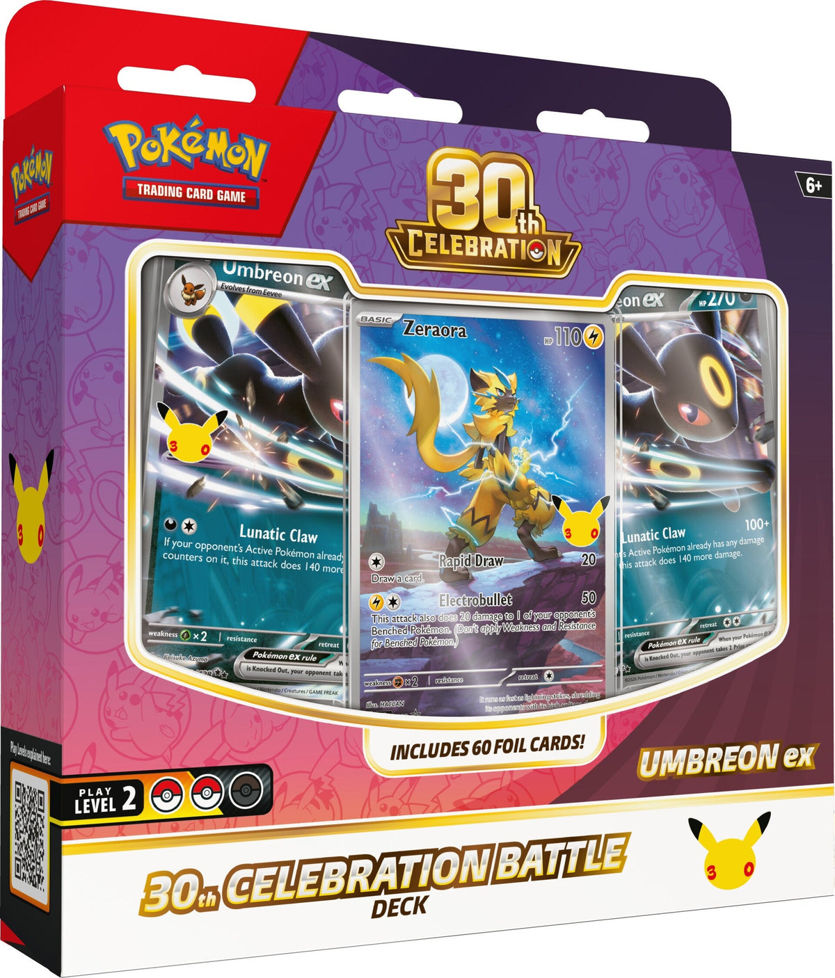 [ME6.5] Pokemon TCG 30th Celebration Battle Deck—Umbreon ex